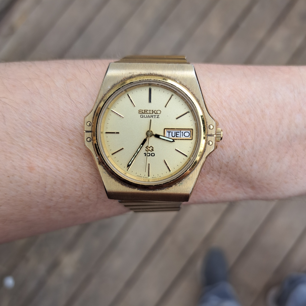 Vintage 1980's Seiko SQ 100 watch, with model reference 8123-5039. - Picture 2 of 7